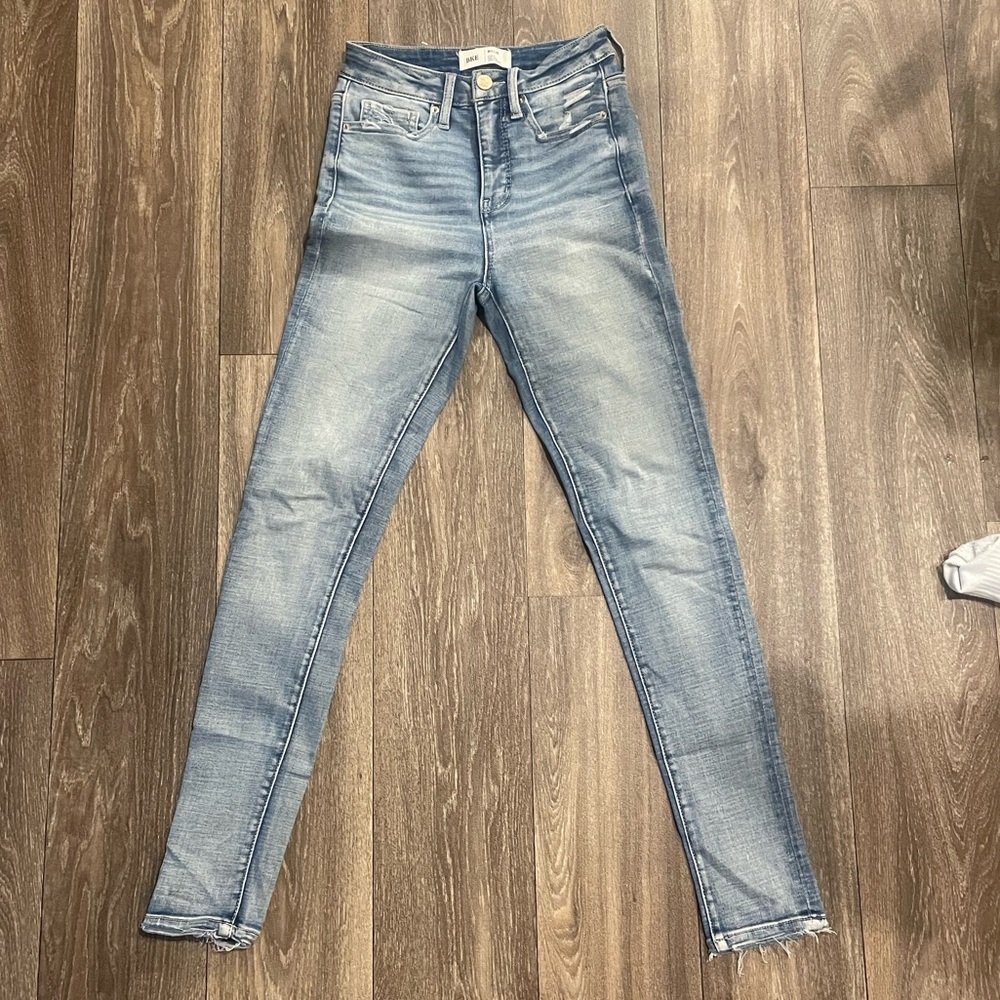 BKE Women's Light Wash Skinny Jeans